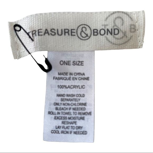 Treasure & Bond Fringe Stitch Scarf in cream BNWT - Picture 4 of 5